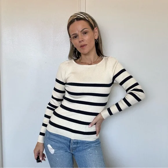 Zara Striped Knit Sweater - Picture 5 of 10